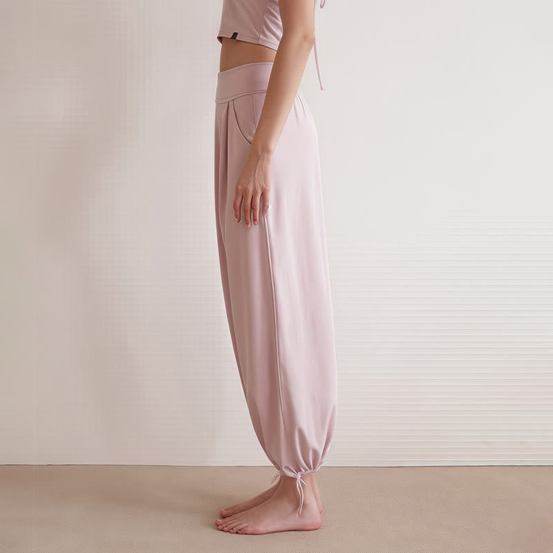 Breathable Drawstring Harem Mindful Movement Pants