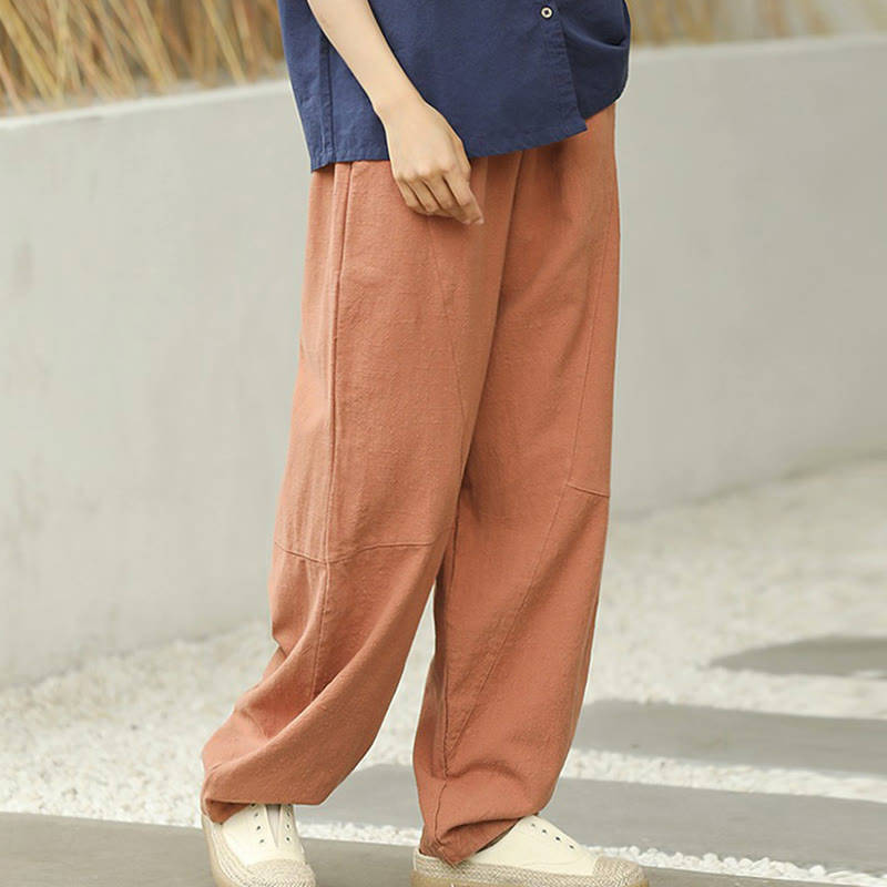 Minimalist Cotton Harem Grounding Meditation Pants
