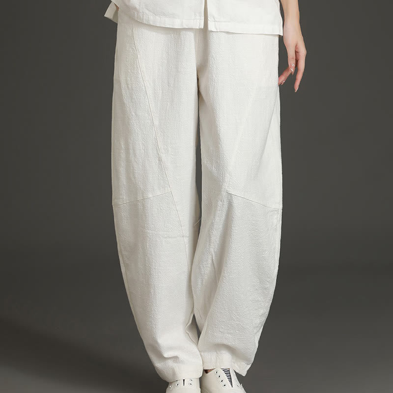 Minimalist Cotton Harem Grounding Meditation Pants