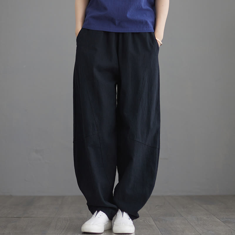 Minimalist Cotton Harem Grounding Meditation Pants