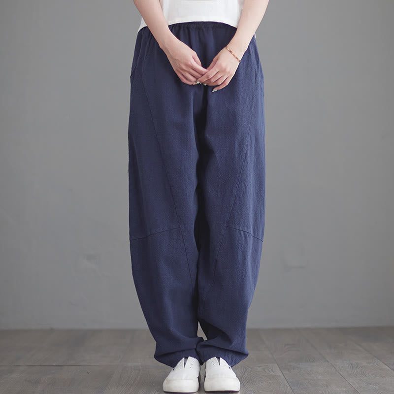 Minimalist Cotton Harem Grounding Meditation Pants