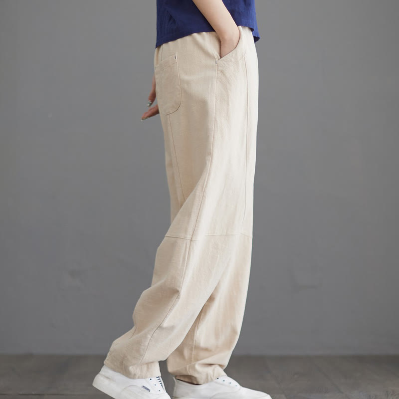 Minimalist Cotton Harem Grounding Meditation Pants