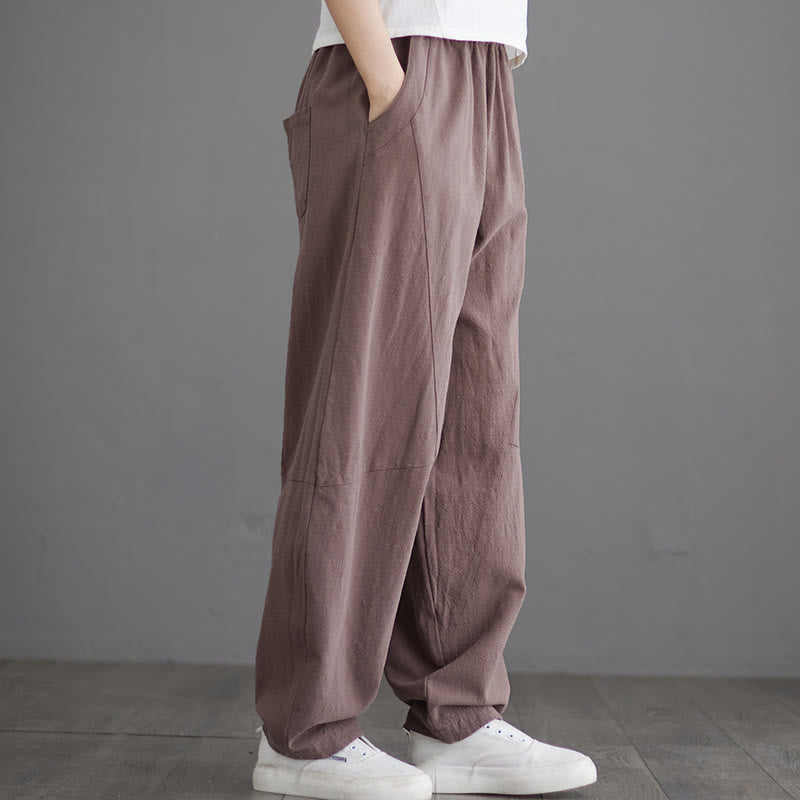 Minimalist Cotton Harem Grounding Meditation Pants