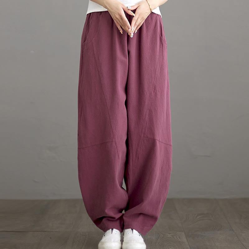 Minimalist Cotton Harem Grounding Meditation Pants