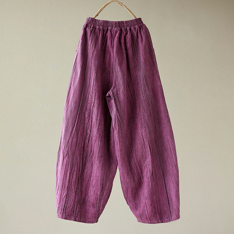 Breathable Ramie Loose Harem Mindful Meditation Pants
