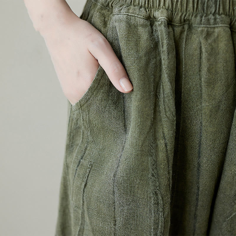Breathable Ramie Loose Harem Mindful Meditation Pants
