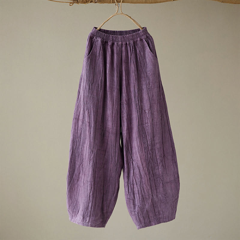Breathable Ramie Loose Harem Mindful Meditation Pants