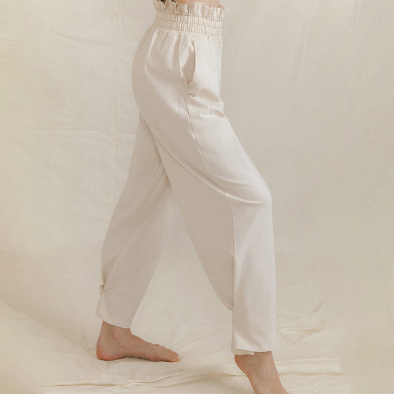 Breathable Soft-Touch Harem Meditation Pants