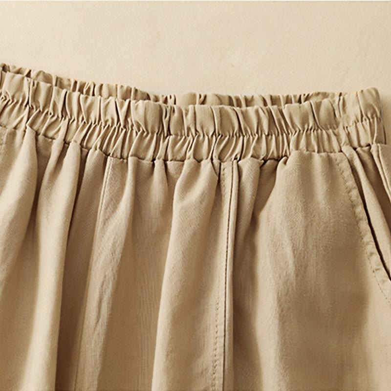 Tactile Cotton Embroidered Cropped Meditation Harem Pants