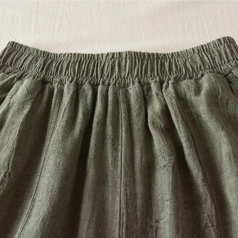 Breathable Cotton Cropped Mindful Movement Harem Pants