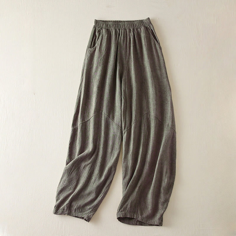 Breathable Cotton Cropped Mindful Movement Harem Pants