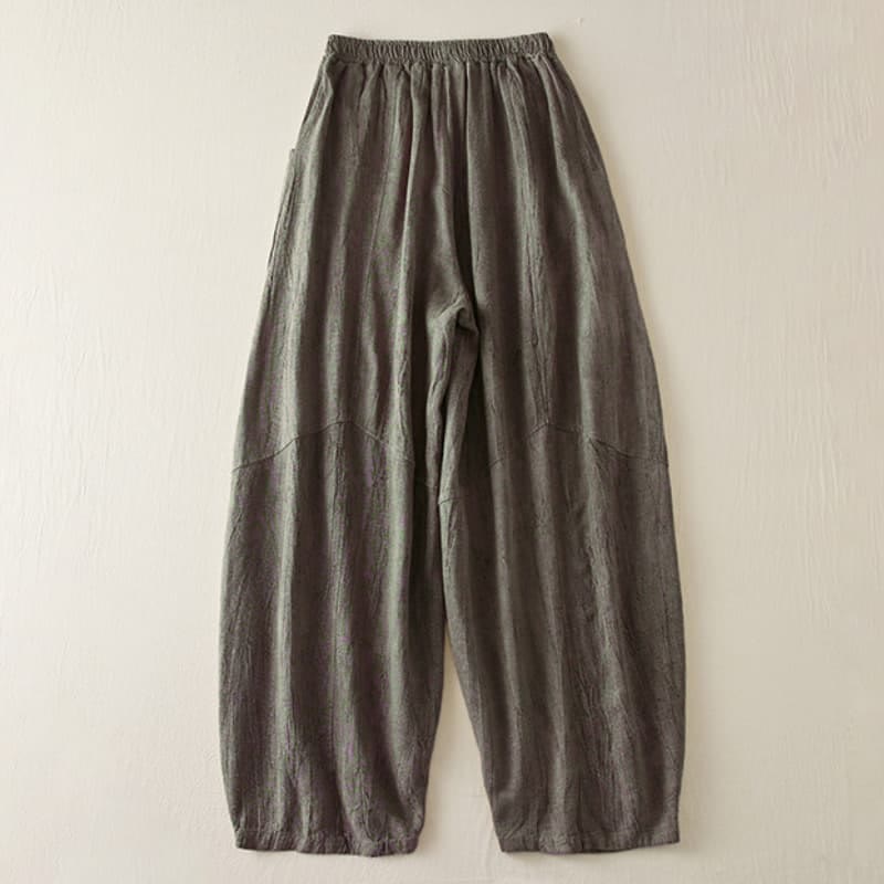 Breathable Cotton Cropped Mindful Movement Harem Pants