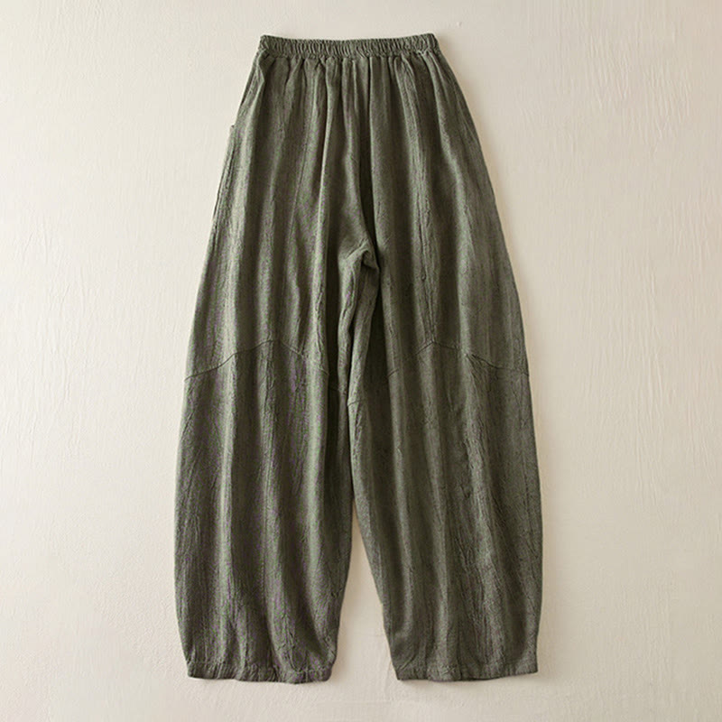 Breathable Cotton Cropped Mindful Movement Harem Pants