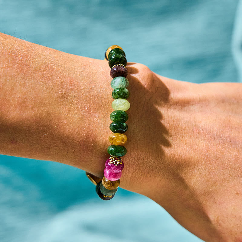Tourmaline Jade Safe And Well Love Bracelet