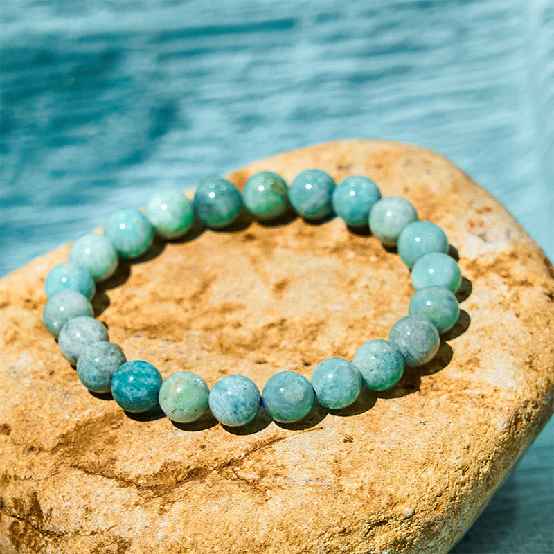 Amazonite Clarity & Balance Bracelet – Fixed 14-16cm Wrist Fit