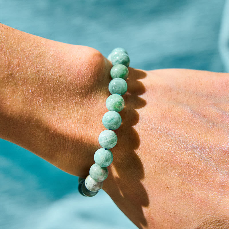 Amazonite Clarity & Balance Bracelet – Fixed 14-16cm Wrist Fit