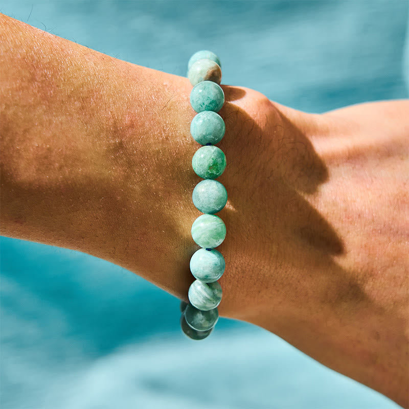 Amazonite Clarity & Balance Bracelet – Fixed 14-16cm Wrist Fit