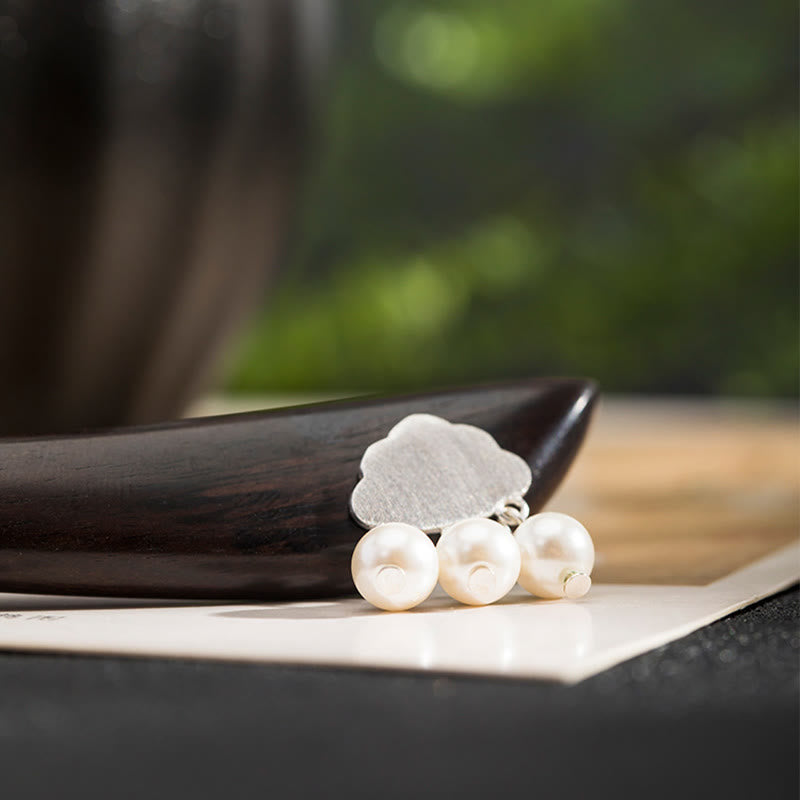 925 Sterling Silver Ebony Cloud Power Hairpin