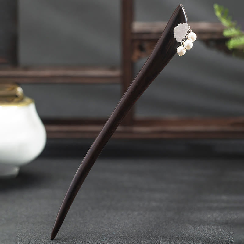 925 Sterling Silver Ebony Cloud Power Hairpin
