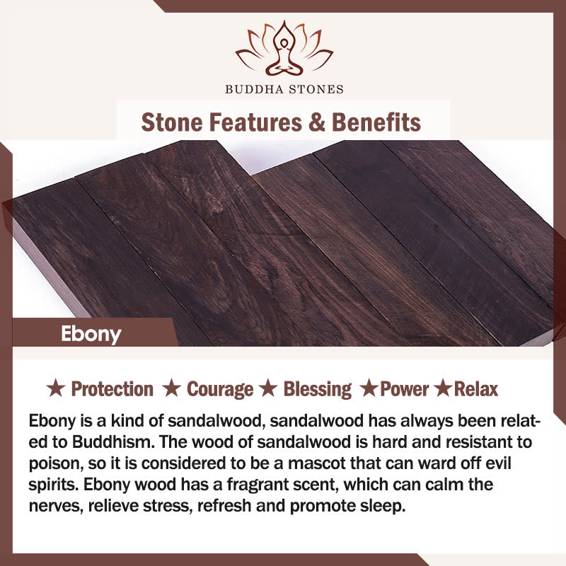 925 Sterling Silver Red Sandalwood Ebony Bamboo Power Hairpin