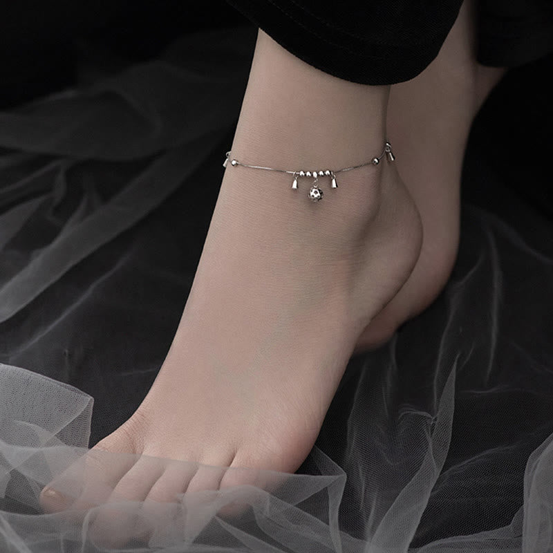 925 Sterling Silver Antiquity Bell Protection Anklet