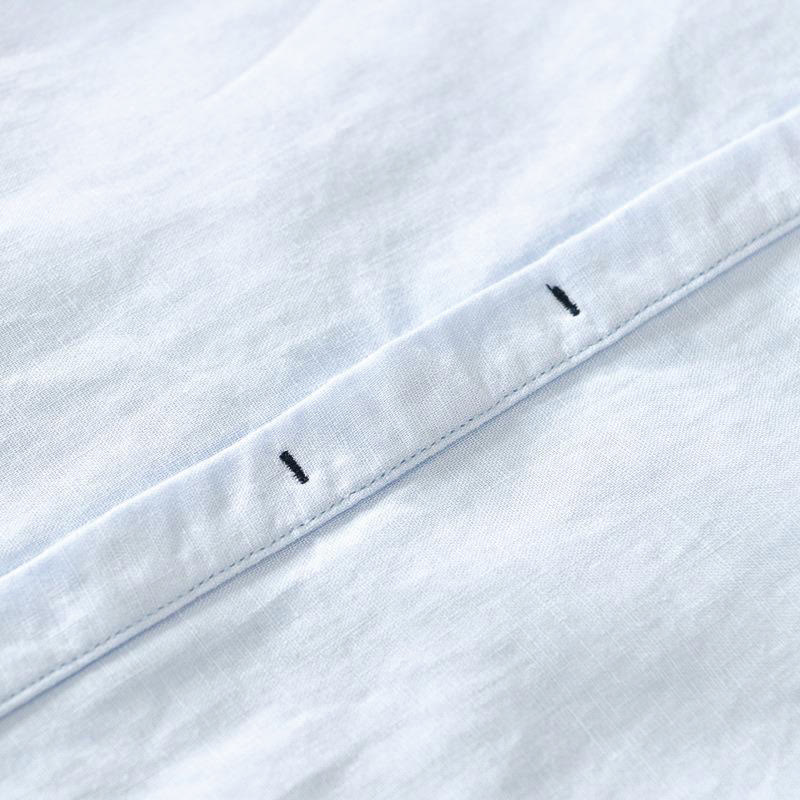 Breathable Cotton Linen Stand Collar Mindful Meditation Shirt