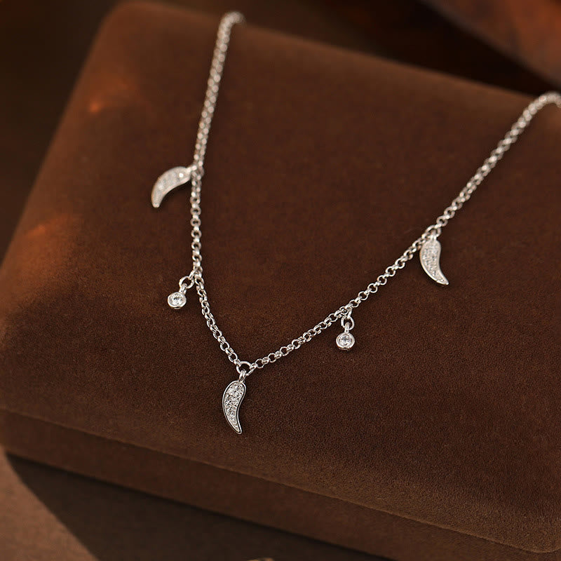 925 Sterling Silver Zircon Little Pepper Charm Protection Anklet