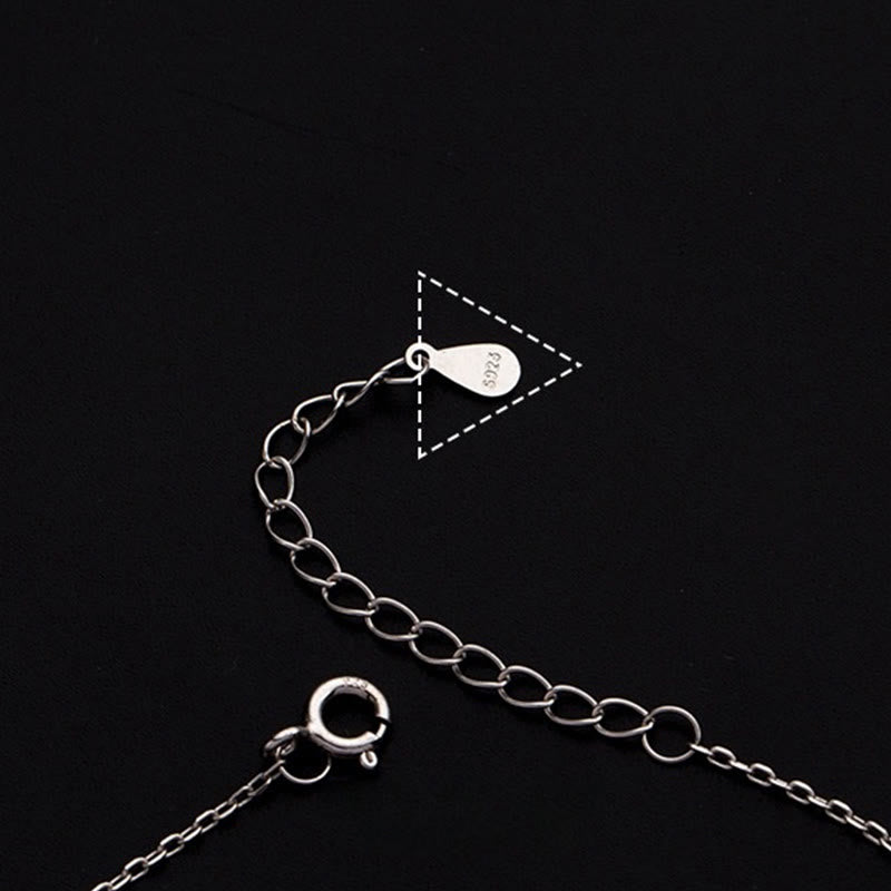 925 Sterling Silver Small Beads Charm Blessing Anklet