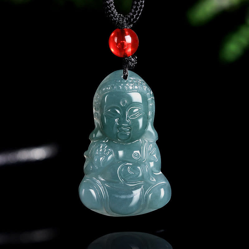 Jade Baobao Buddha Prosperity Necklace Pendant