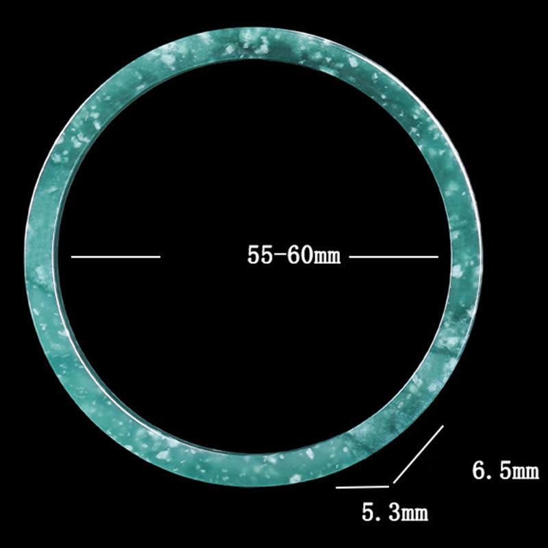 Natural Jade Abundance Thin Bracelet Bangle