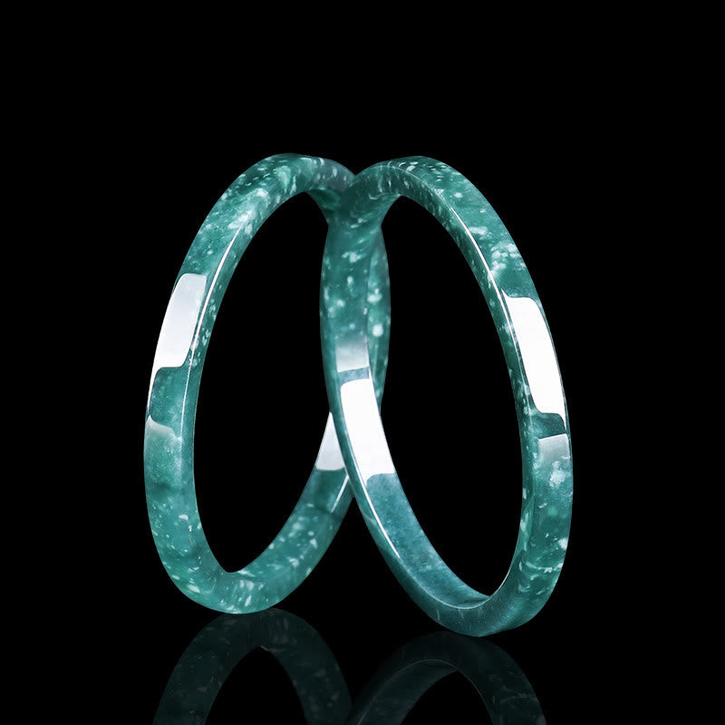 Natural Jade Abundance Thin Bracelet Bangle