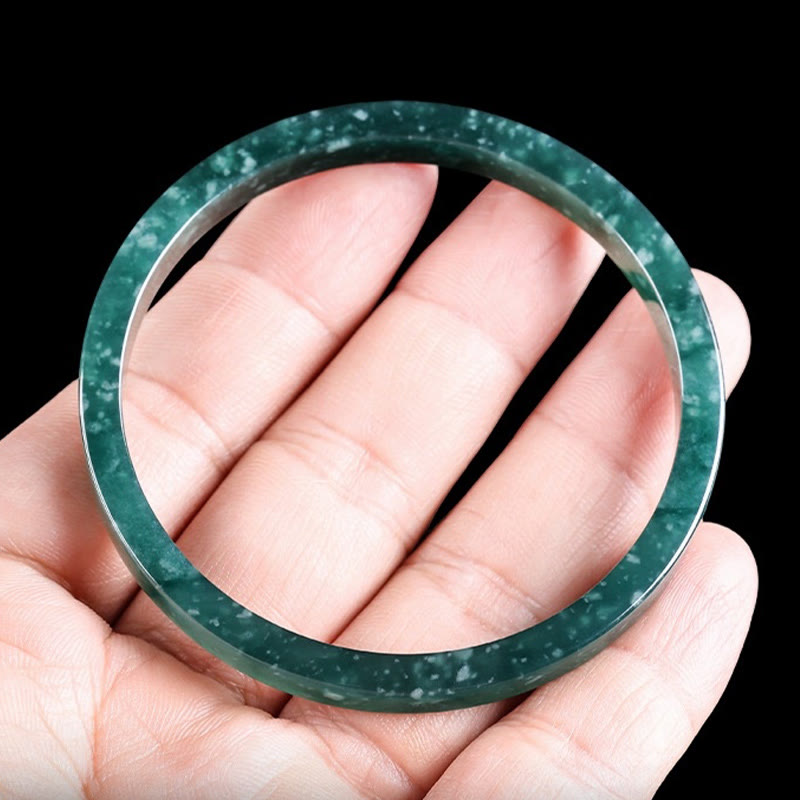 Natural Jade Abundance Thin Bracelet Bangle