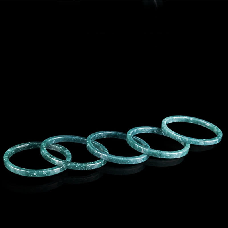 Natural Jade Abundance Thin Bracelet Bangle