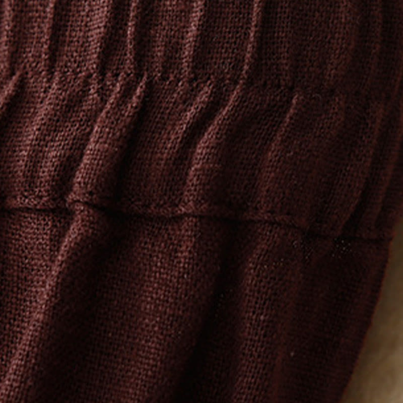 Breathable Linen Wide-Leg Mindful Movement Pants