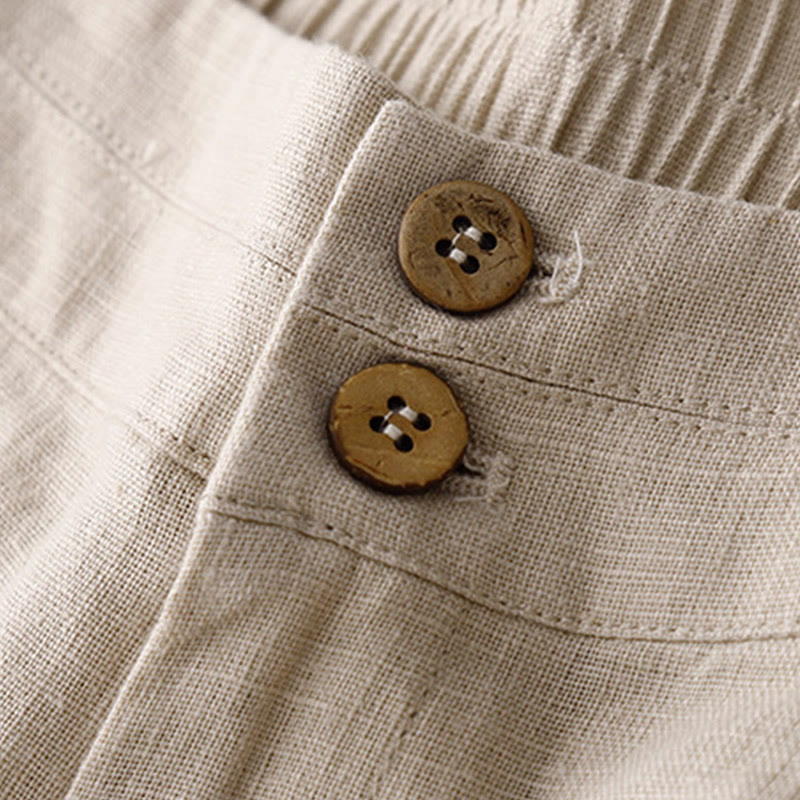 Breathable Linen Wide-Leg Mindful Movement Pants