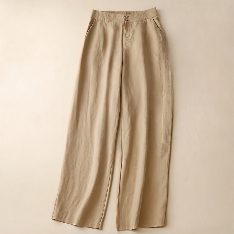 Breathable Linen Wide-Leg Mindful Movement Pants