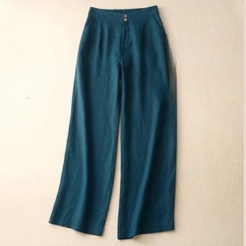 Breathable Linen Wide-Leg Mindful Movement Pants