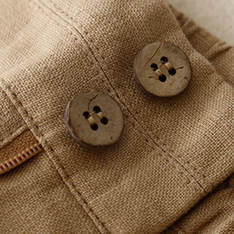 Breathable Linen Wide-Leg Mindful Movement Pants