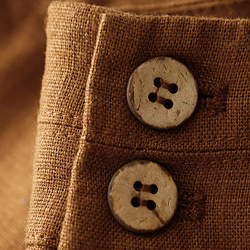 Breathable Linen Wide-Leg Mindful Movement Pants