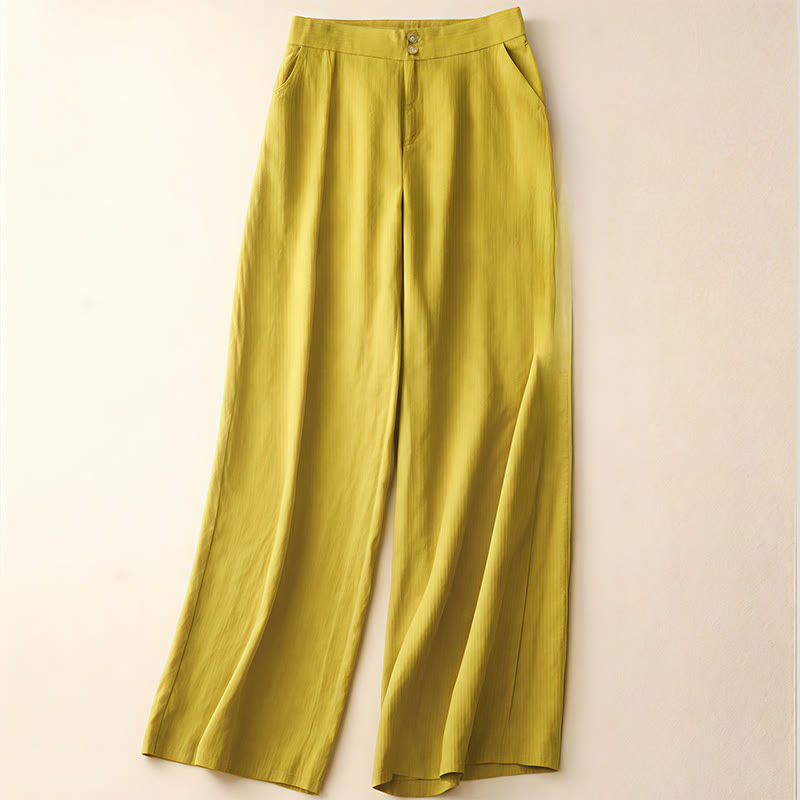 Breathable Linen Wide-Leg Mindful Movement Pants