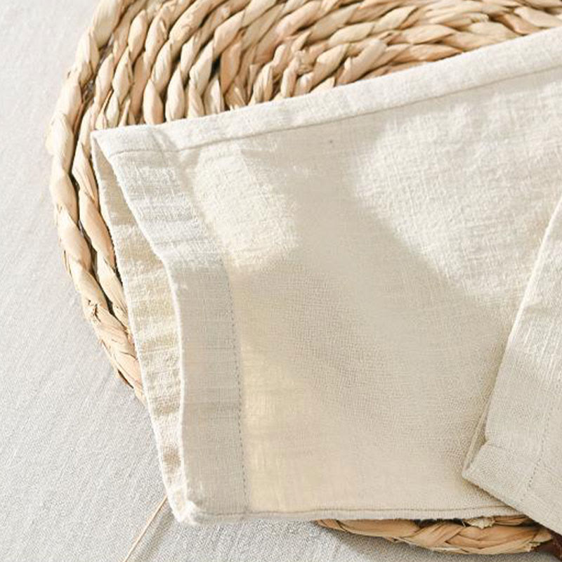 Summer Casual Drawstring Ramie Linen Men's Pants With Pockets