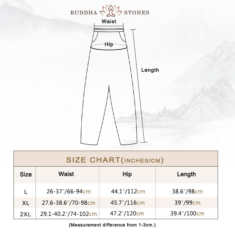 Tactile Cotton Linen Tapered Meditation Pants