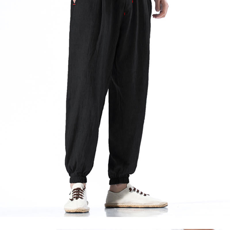 Breathable Linen Straight-Leg Mindful Movement Pants