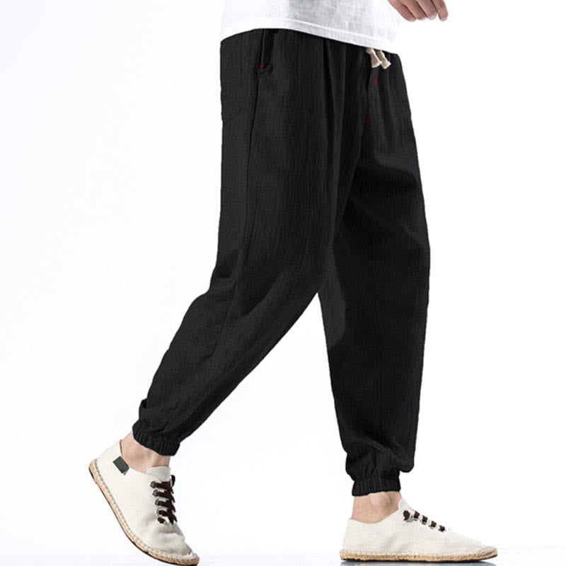 Breathable Linen Straight-Leg Mindful Movement Pants