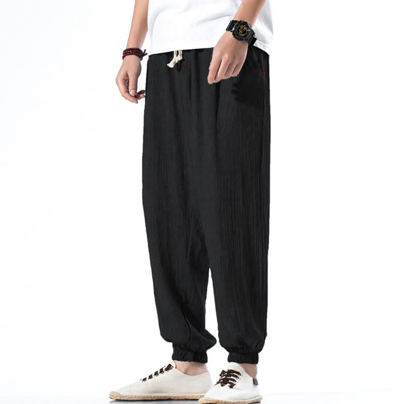 Breathable Linen Straight-Leg Mindful Movement Pants
