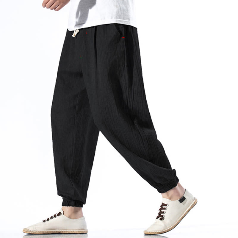 Breathable Linen Straight-Leg Mindful Movement Pants