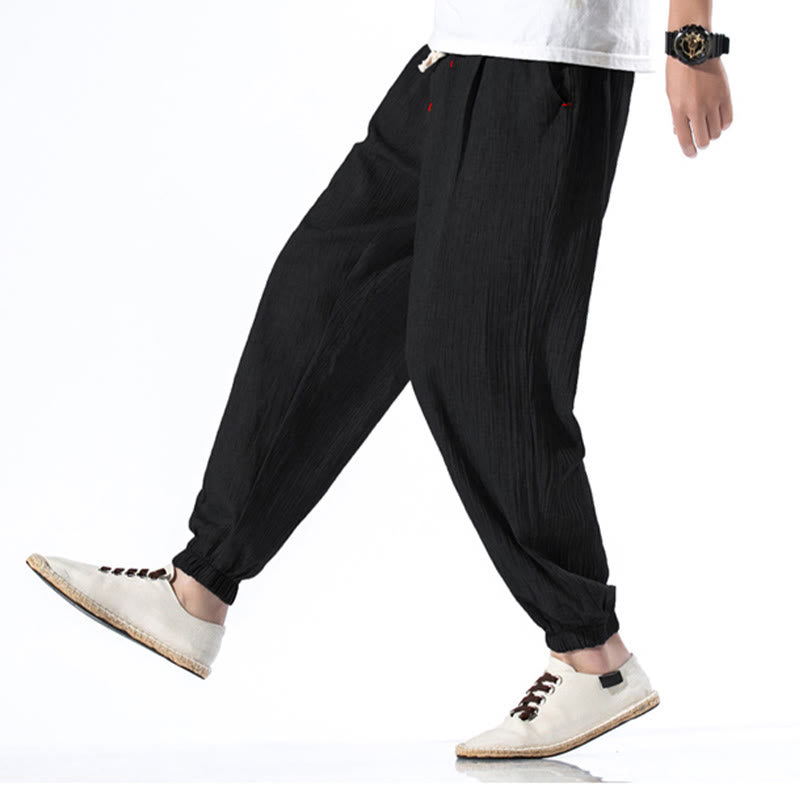 Breathable Linen Straight-Leg Mindful Movement Pants