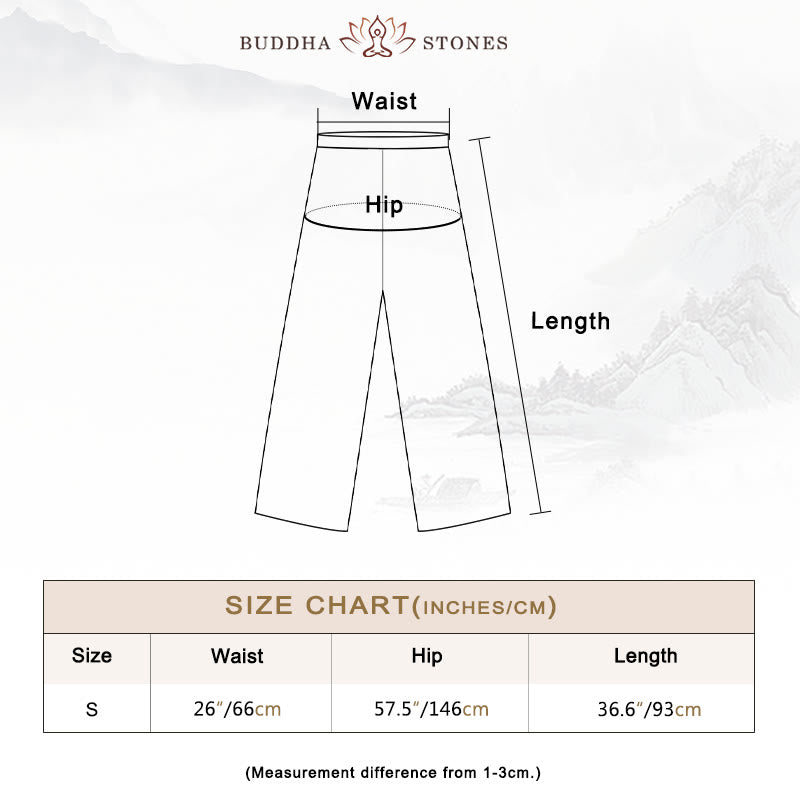 Plain Long Sleeve Coat Jacket Top Wide Leg Pants Zen Tai Chi Yoga Meditation Clothing