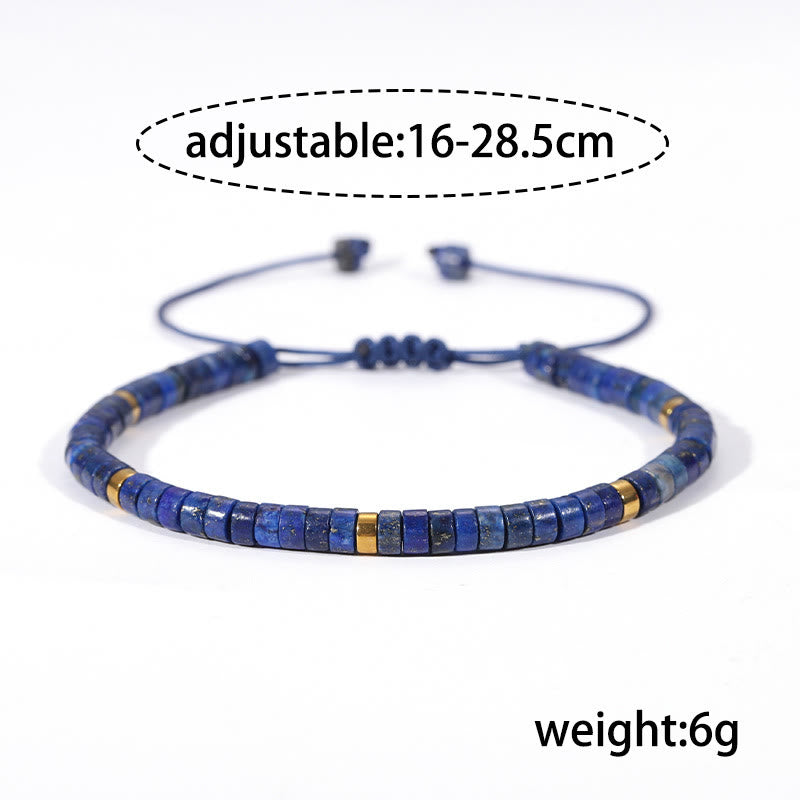 Natural Lazurite Spacer Bead Positive Balance Bracelet