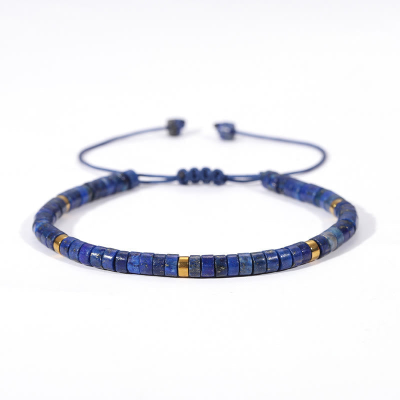 Natural Lazurite Spacer Bead Positive Balance Bracelet